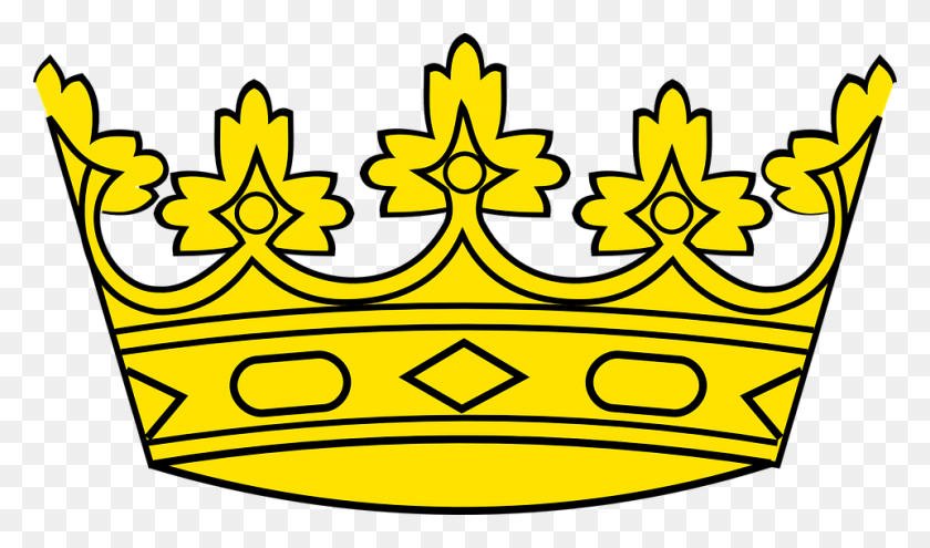 960x536 Golden Clipart Yellow Crown - Gold Trim PNG