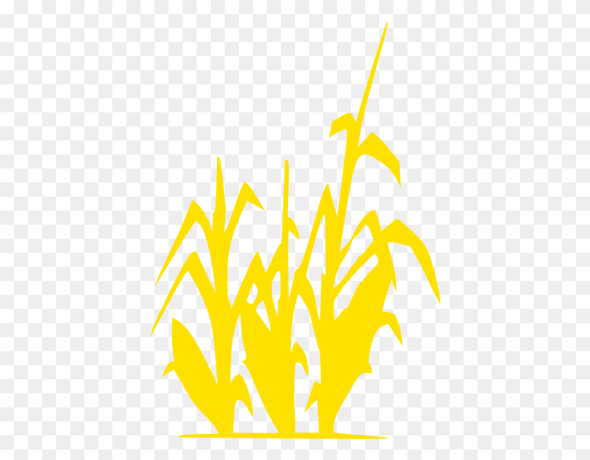 414x595 Golden Corn Clip Art - Corn Stalk PNG