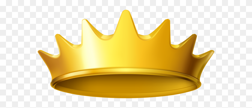 600x302 Golden Crown Clipart Png - Crown PNG