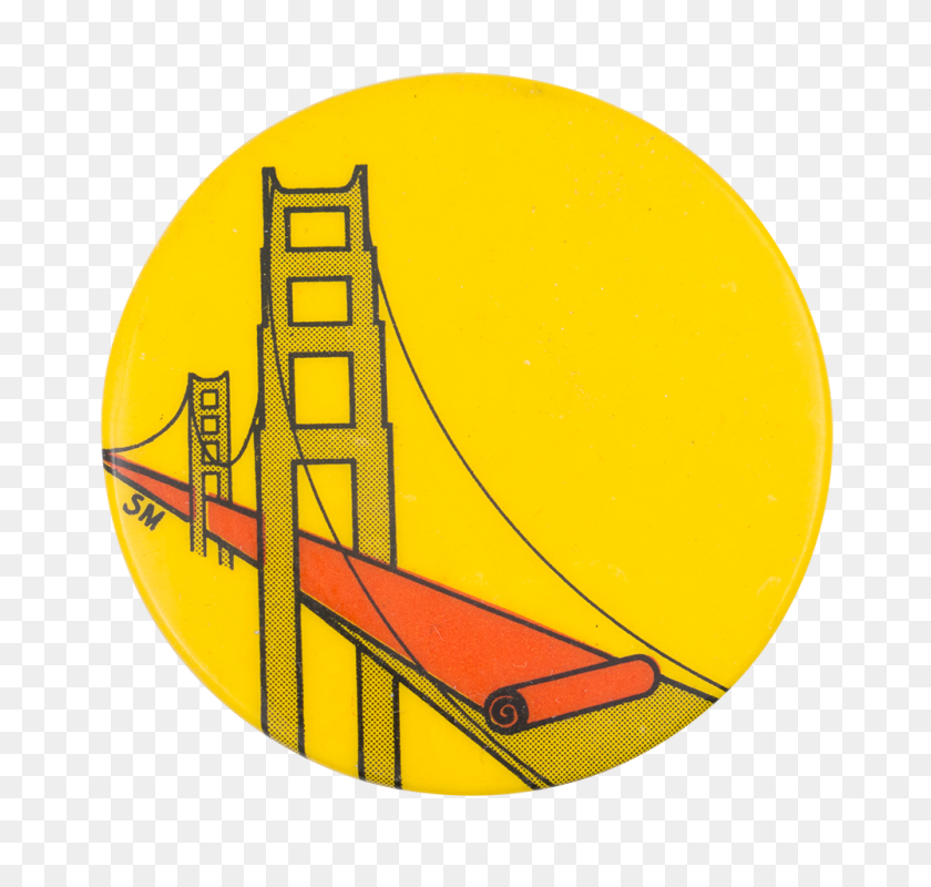 1000x950 Puente Golden Gate Busy Beaver Botón Museo - Puente Golden Gate Png