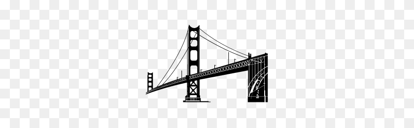 265x200 Golden Gate Bridge Logo Ideas Golden Gate, Golden - Golden Gate Bridge Clipart Black And White