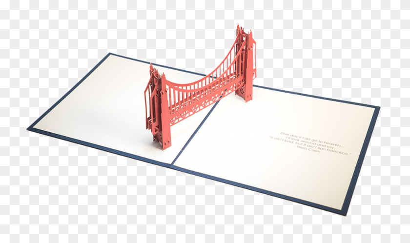 1280x720 Golden Gate Bridge Pop Up Card - Golden Gate Bridge PNG
