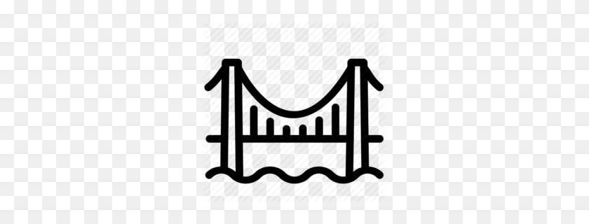 260x260 Golden Gate Clipart - Gate Clipart Black And White