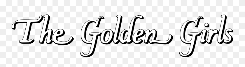 2000x441 Golden Girls Title - Golden Girls PNG