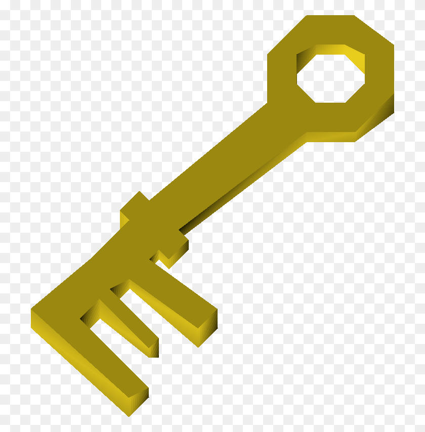 718x794 Golden Key De La Vieja Escuela Runescape Wiki Fandom Powered - Golden Key Png