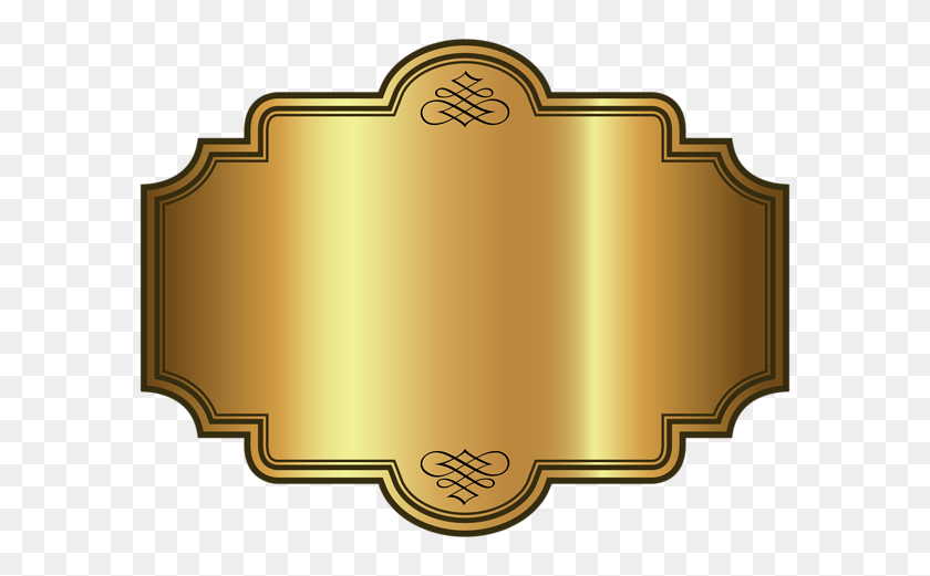 600x461 Золотая Роскошная Этикетка Шаблон Клипарт Изображение Фон Идея - Психический Клипарт