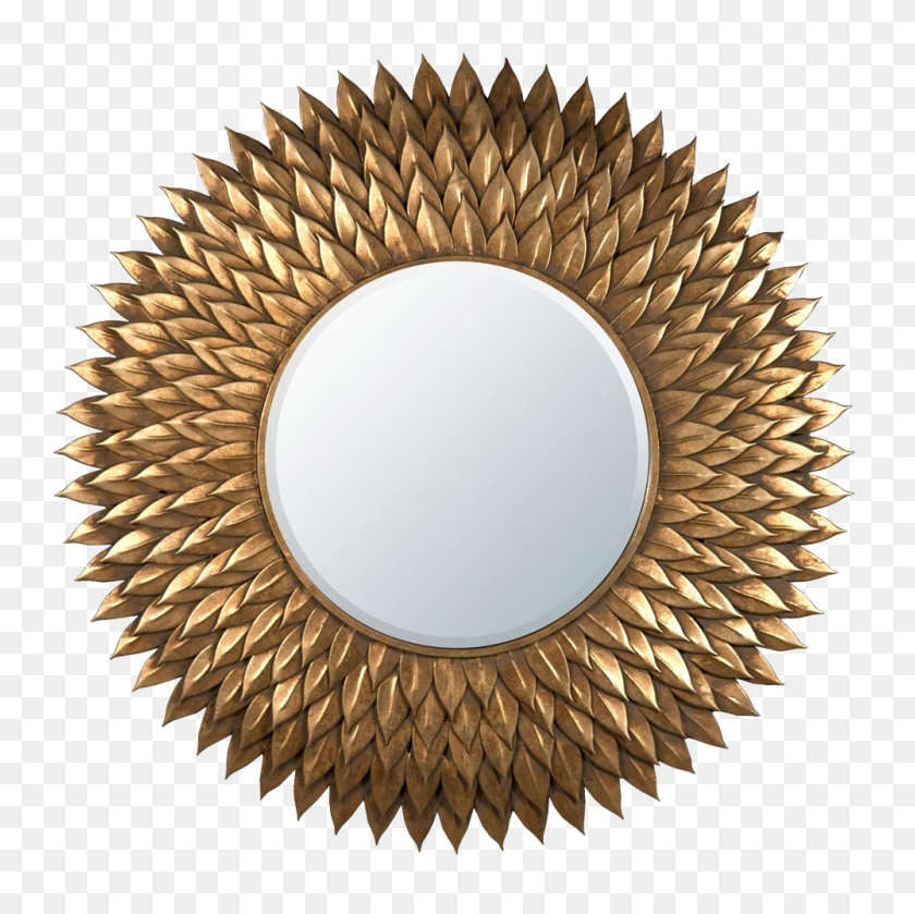 1000x1000 Golden Mirror Frame Png Download Image Png Arts - Mirror Frame PNG