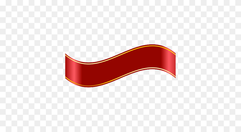 400x400 Golden Red Scroll Banner Transparent Png - Red Banner PNG