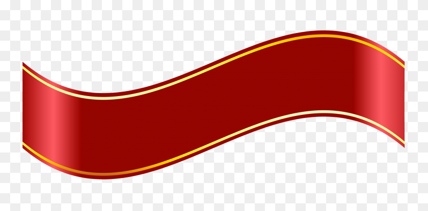 3948x1800 Golden Red Scroll Banner Transparent Png - Scroll Banner PNG