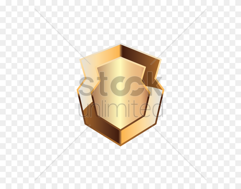 600x600 Golden Shield Vector Image - Gold Shield PNG