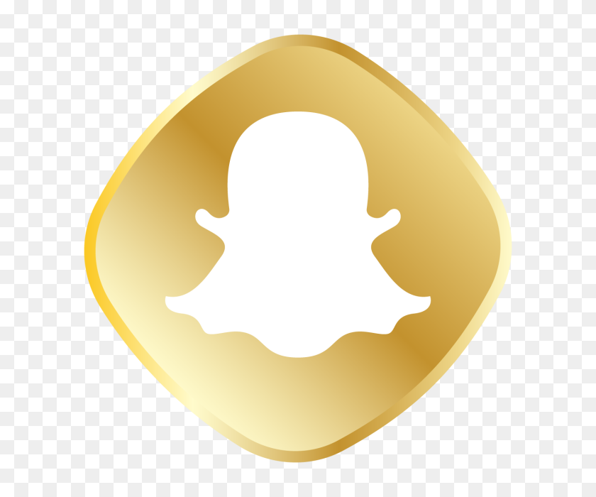 640x640 Icono De Snapchat Dorado, Royal, Dorado, Conjunto De Iconos Png Y Vector - Royal Png