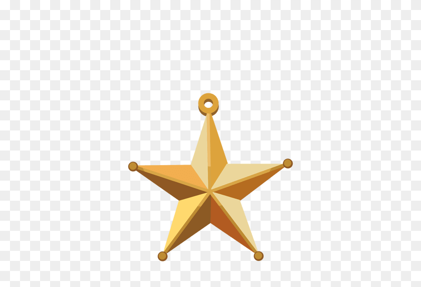 512x512 Golden Star - Golden Star PNG