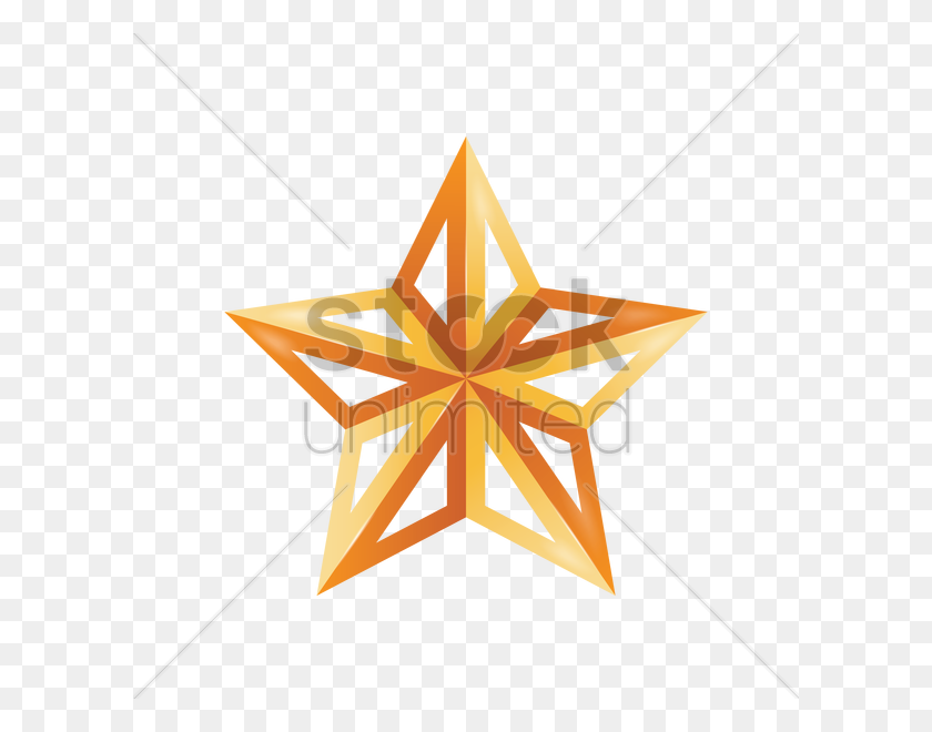 600x600 Estrella De Oro De Diseño De Imagen Vectorial - Estrella Dorada Png