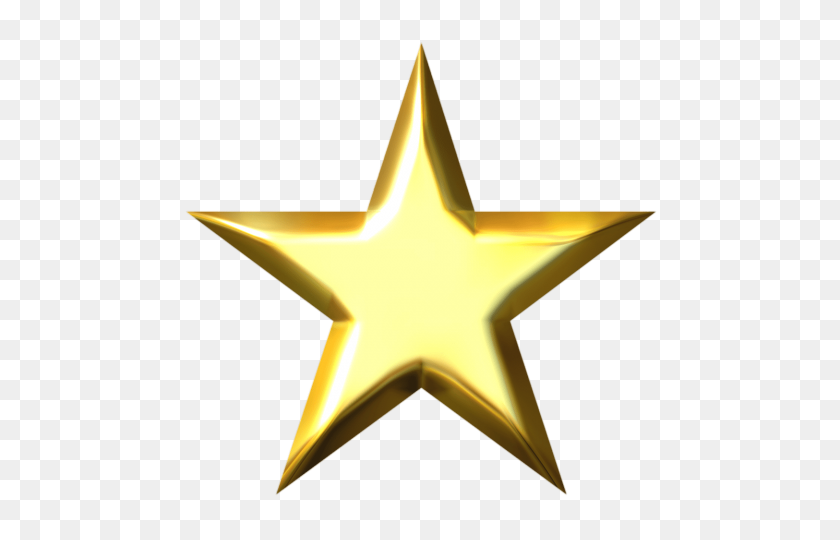 480x480 Golden Star Png - Star PNG