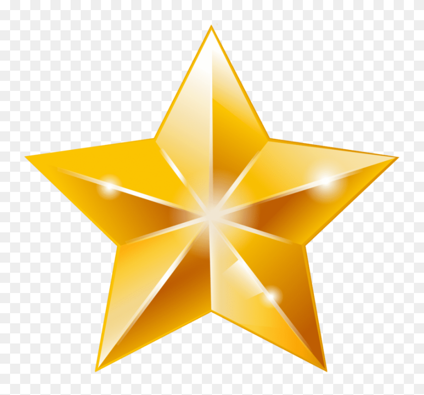 850x787 Golden Star Png - Gold Background PNG