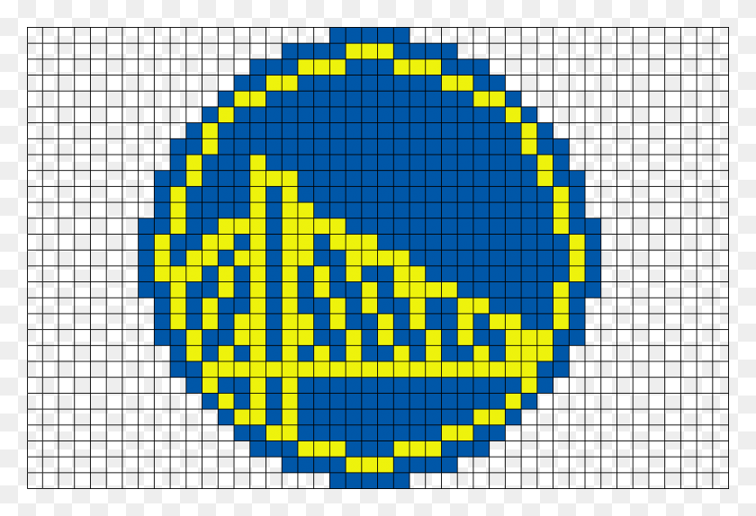 880x581 Golden State Warriors Pixel Art Brik - Golden State Warriors Png