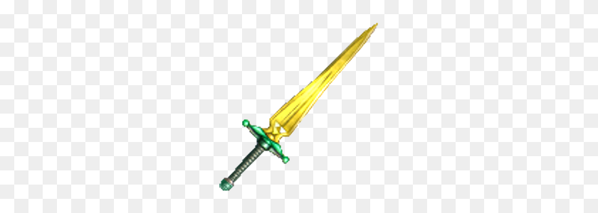 224x240 Golden Sword - Master Sword PNG