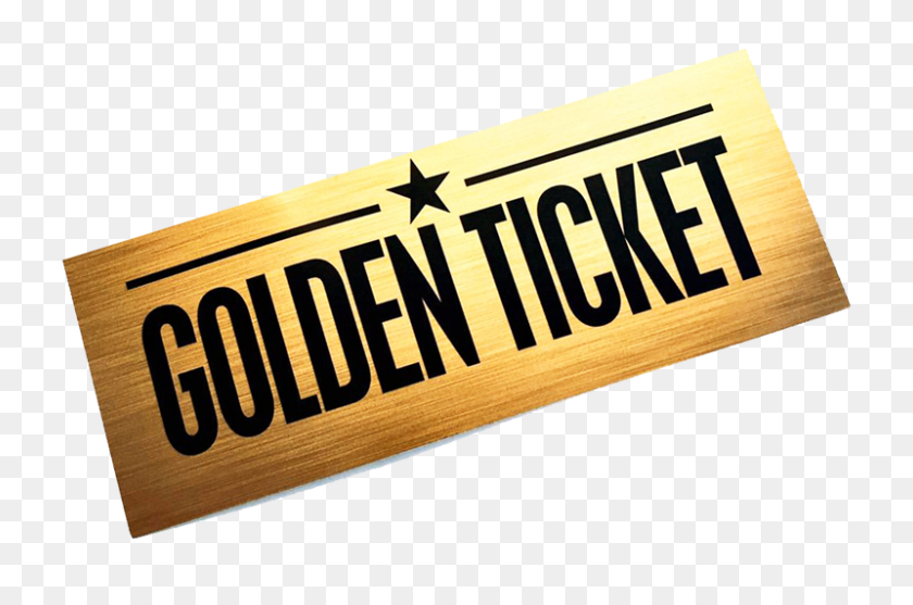 Golden Ticket The Media Angel - Golden Ticket PNG