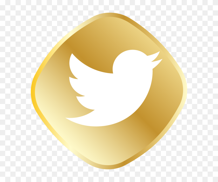 640x640 Golden Twitter Icon, Royal, Golden, Icon Set Png And Vector - Gold Splash Png