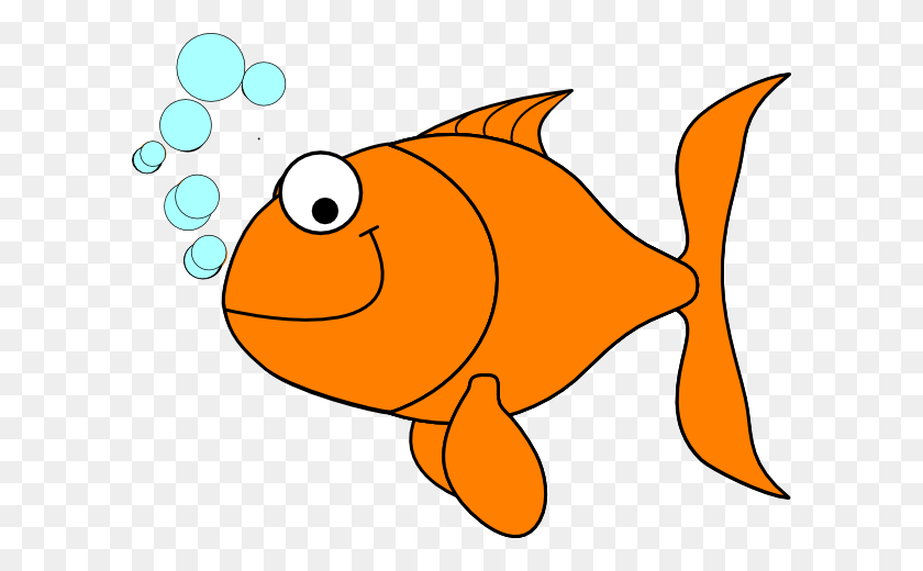 600x460 Золотая Рыбка Клипарт - Золотая Рыбка Png