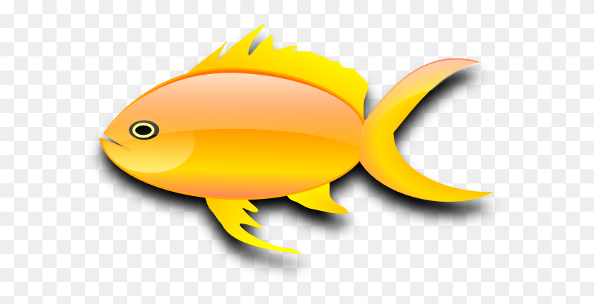 600x371 Золотая Рыбка Клипарт Для Бесплатного Скачивания На Mbtskoudsalg Within - Золотая Рыбка Черно-Белый Клипарт