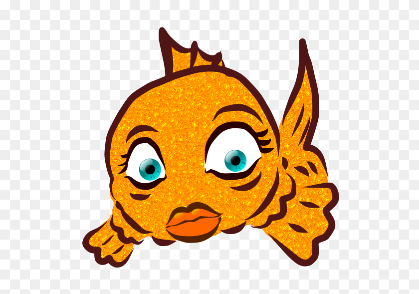 557x529 Золотая Рыбка Бесплатно Использовать Картинки - Золотая Рыбка Черно-Белый Клипарт