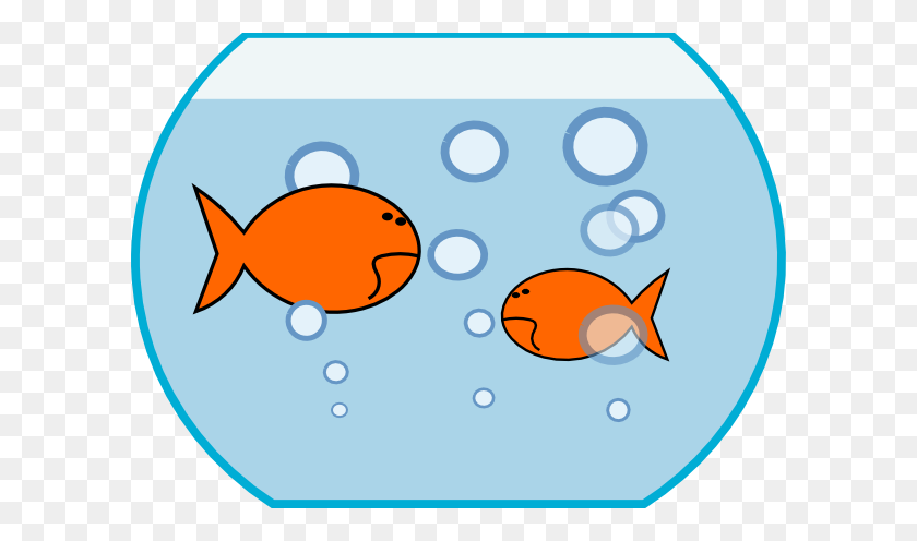 600x436 Goldfish In Fishbowl Clip Art - Goldfish Clip Art