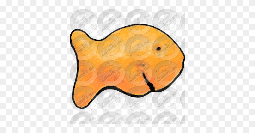 380x380 Картинка Золотая Рыбка Для Использования В Классной Терапии - Терапевтический Клипарт
