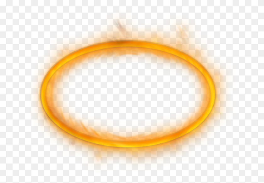 654x522 Goldring Oval Halo Gold Ring Portal Round Mystical Glow - Gold Glow PNG
