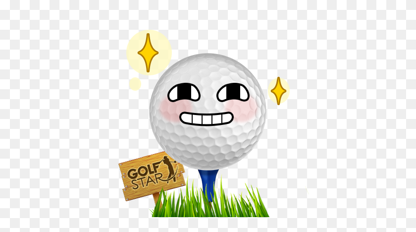 408x408 Golf - Golf Ball On Tee Clipart