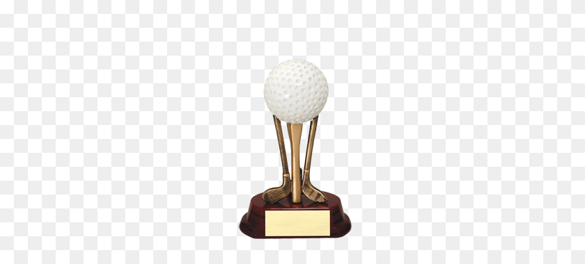 320x320 Golf Ball Tee Shot Trophy - Golf Tee PNG