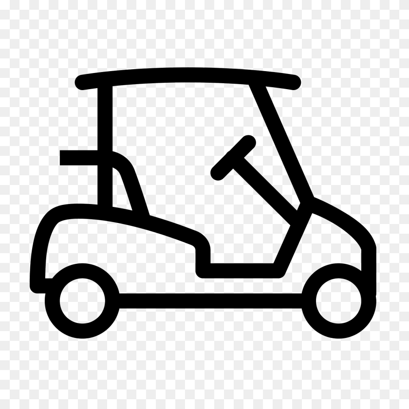 1600x1600 Golf Cart Icon - Golf PNG