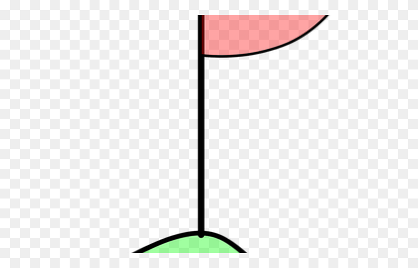 640x480 Golf Clipart Flagstick - Red Flag Clip Art
