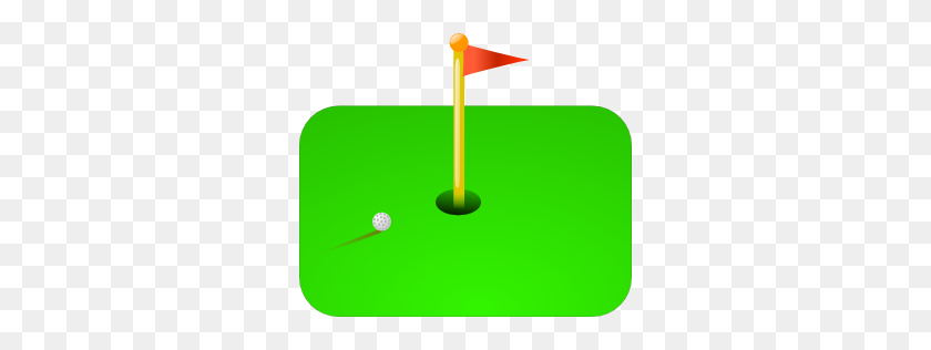 300x256 Golf Flag + Ball Clip Art - Mini Golf Clip Art