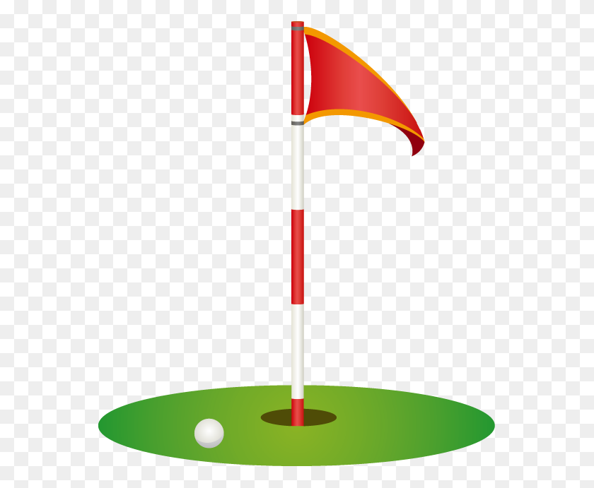 561x631 Golf Flag Clip Art - Flag Pole PNG