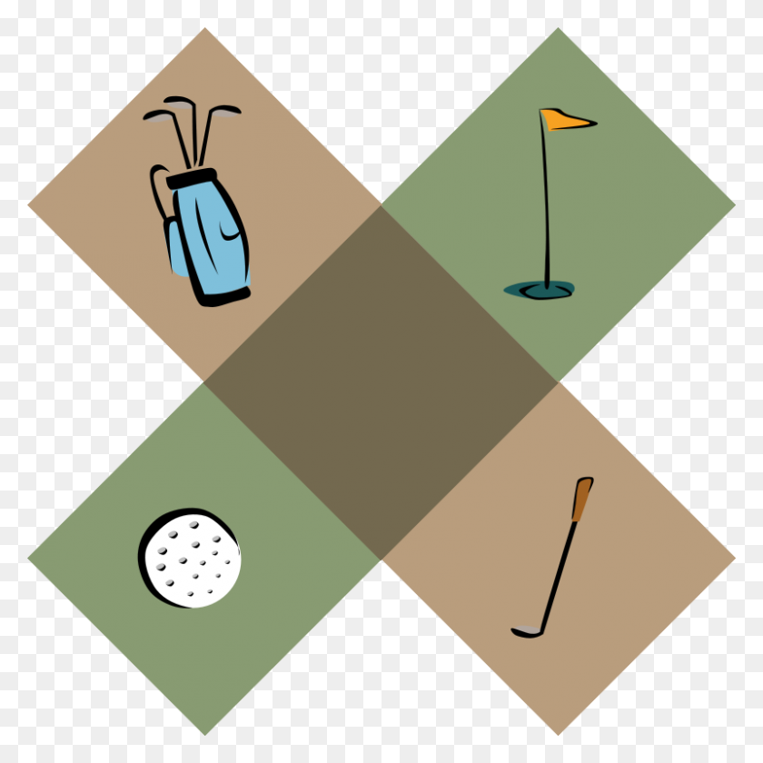 800x800 Golf Flag Clip Art - Golf Flag Clipart