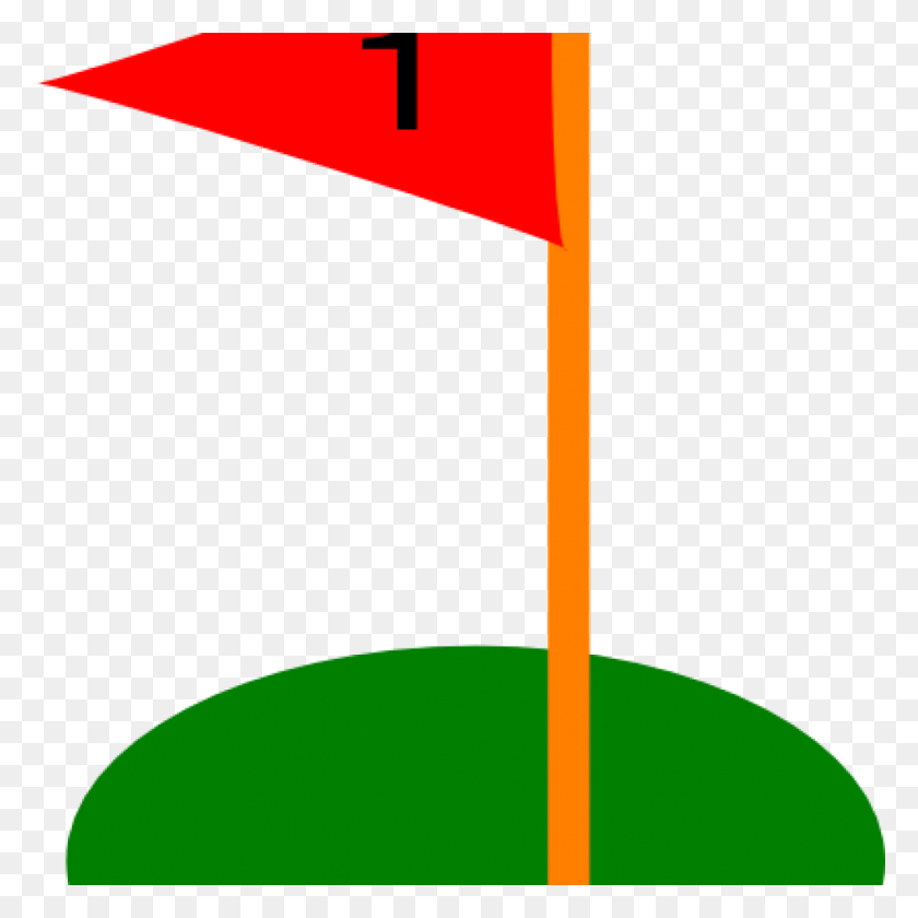 1024x1024 Golf Flag Clipart Hole Clip Art At Clker Vector Online Plant - Hole Clipart