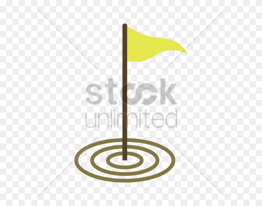 600x600 Bandera De Golf De Palo De Imagen Vectorial - Bandera De Golf Png