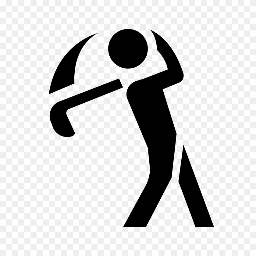 1600x1600 Golf Icon - Person Outline PNG
