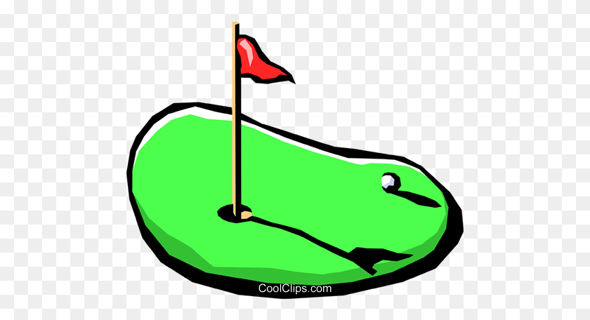 480x396 Golf, Putting Green, Libre De Regalías, Imágenes Prediseñadas De Vector Ilustración - Imágenes Prediseñadas De Club De Golf