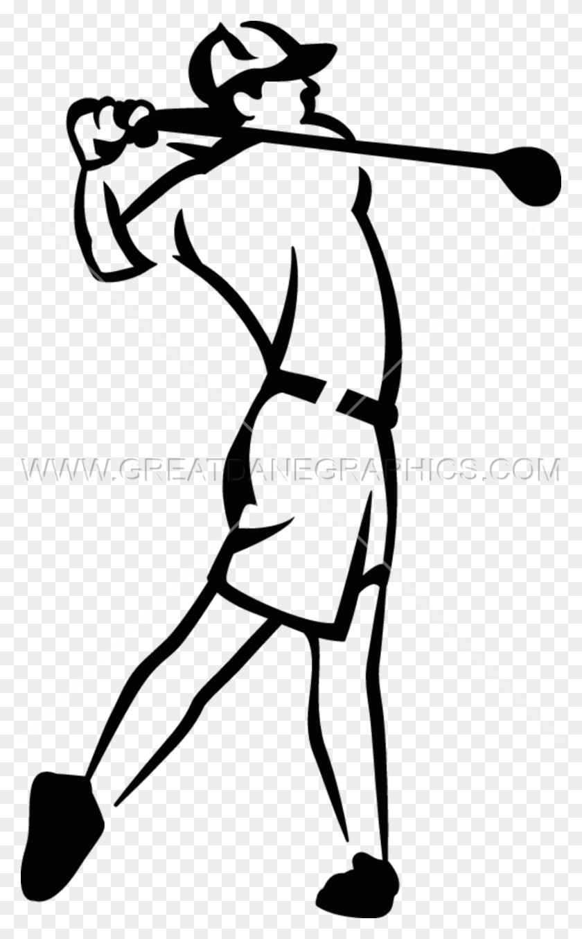 825x1370 Golf Swing Production Ready Artwork For T Shirt Printing - Golf Clip Art Black And White