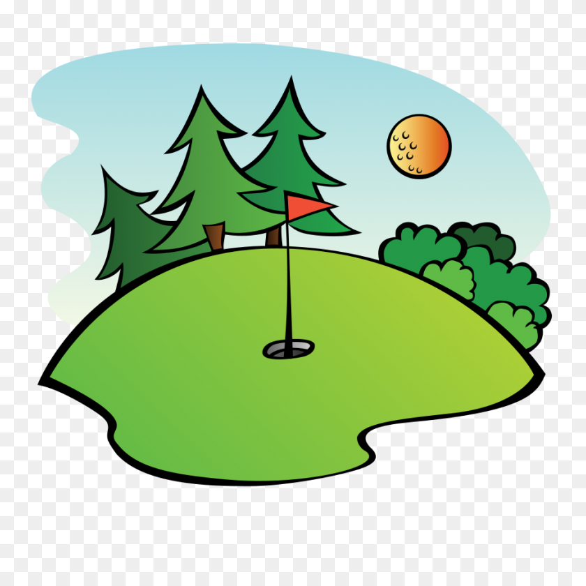 900x900 Golf Vector - To Drive Clipart