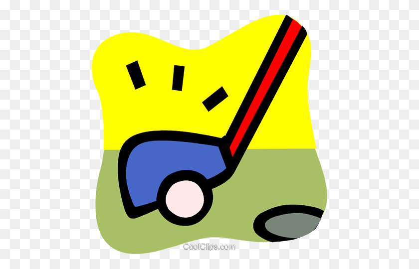 472x480 Golf Vector Clipart De Un Club De Golf Y Una Pelota De Golf Coolclips Golf - Visualizar Clipart