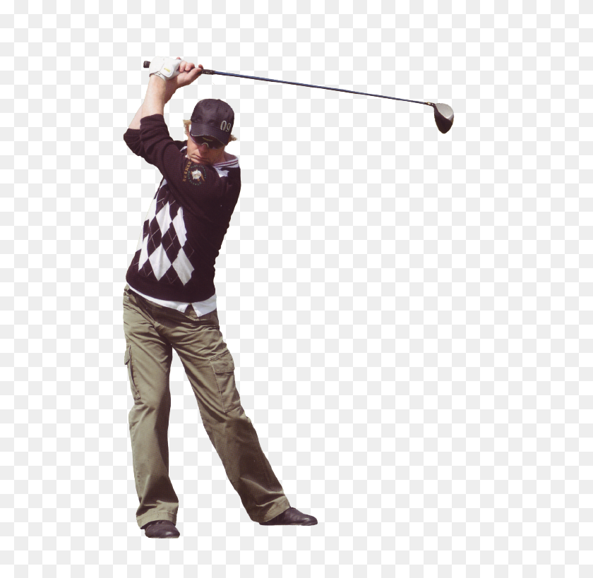 561x759 Golfanlage - Golfer PNG