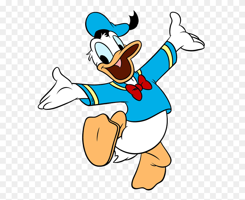 600x624 Good Night Clipart Donald Duck - Donald Duck Clipart