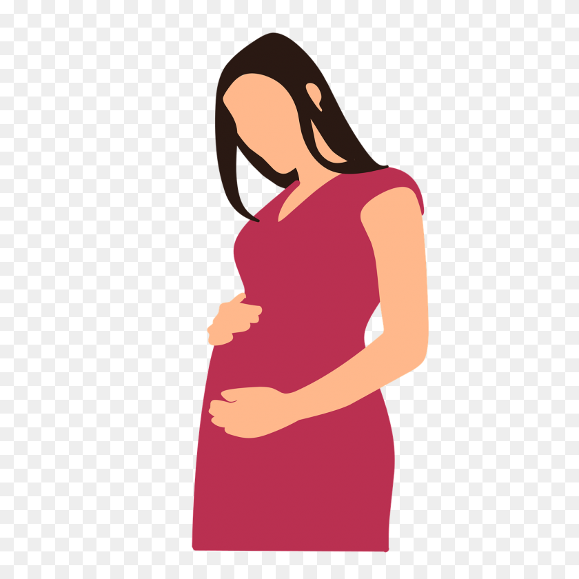 1280x1280 Goodbye, Pregnancy - Pregnant Belly Clipart