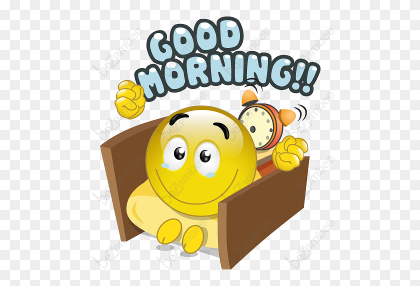 512x512 Goodmorning Smiley Faces Tags Buenos Días Saludos Alarma - Mañana Tarde Noche Clipart