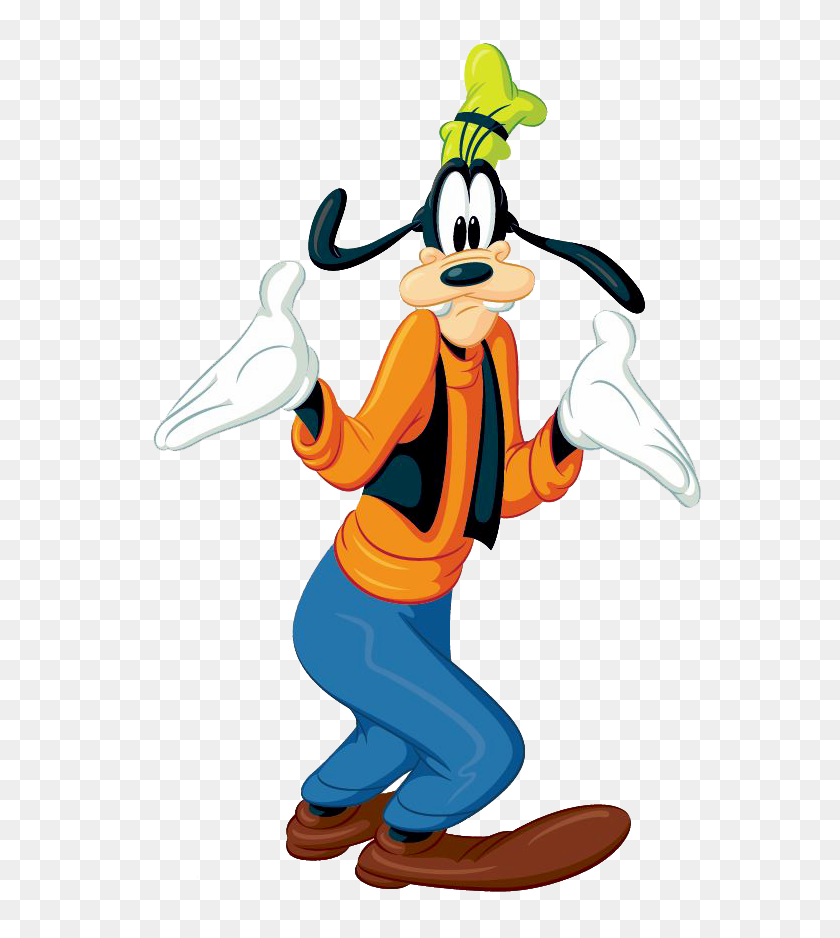 582x878 Goofy Shrug Donald Daisy Goofy Pluto Disney - Outcast Clipart