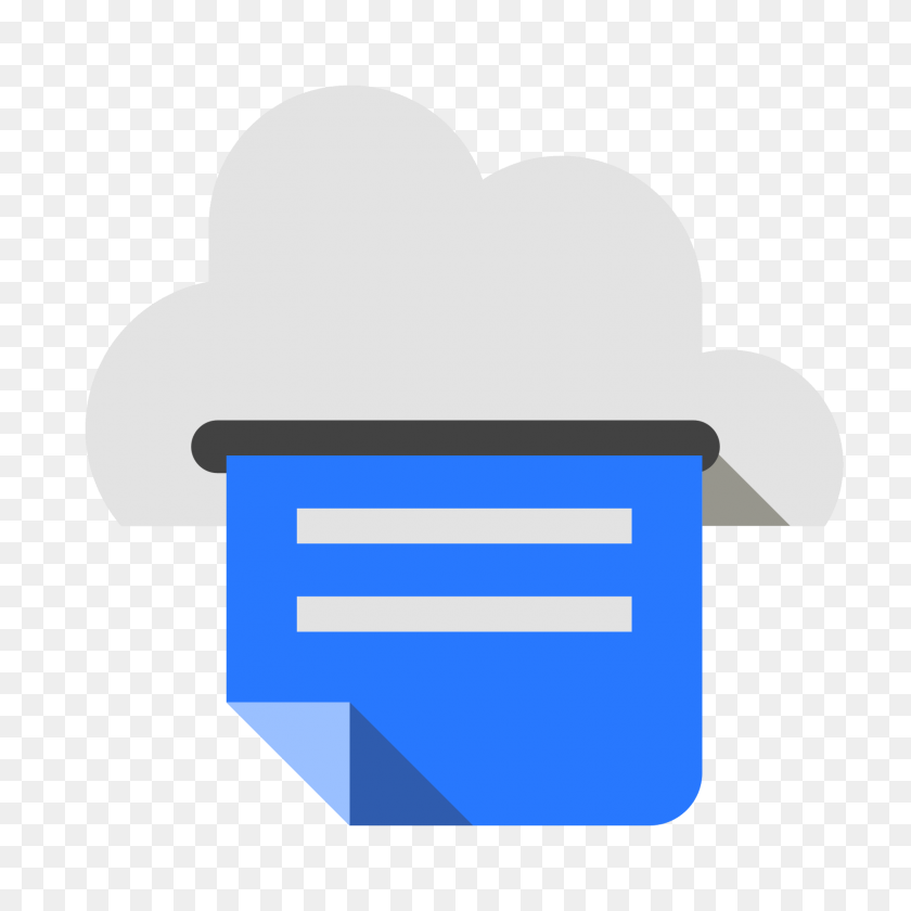 1600x1600 Значок Google Cloud Print - Значок Печати Png
