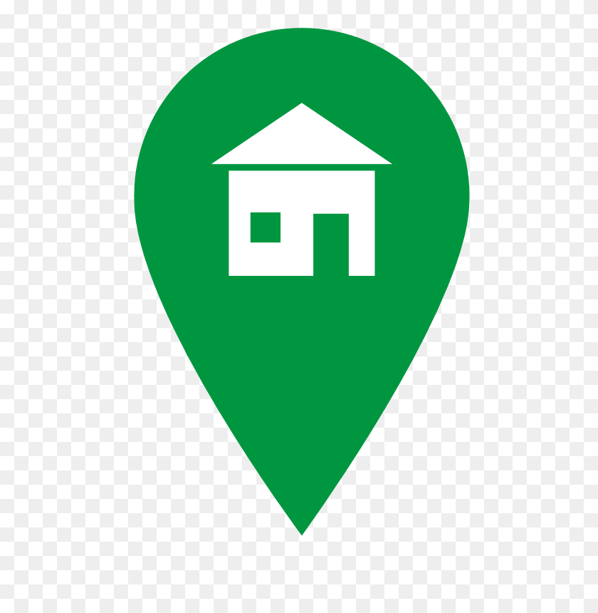 503x800 Значок Местоположения Google Цветные Значки Зеленый Дом - Значок Местоположения Png
